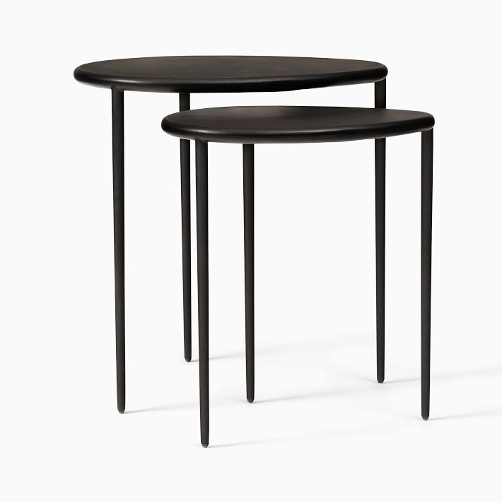 Colin King Bronze-Finished Nesting Side Tables | West Elm (US)