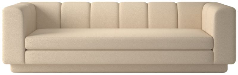 Yarrow 97.5" Camel Woven Fabric Sofa | CB2 | CB2