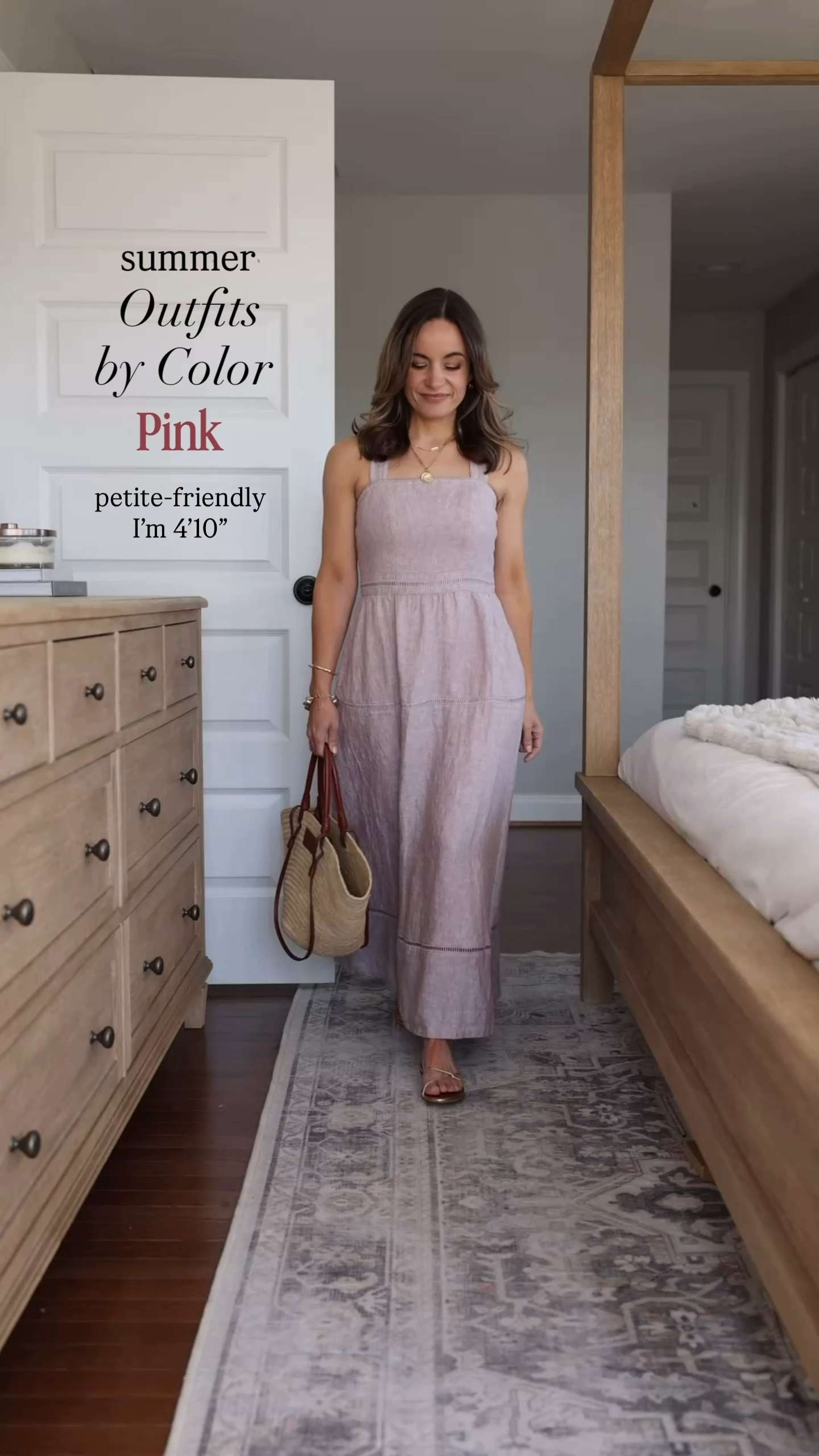 Petite-friendly summer outfits by color: shades of pink

Sandals (Sam Edelman): true to size 

Linen Dress (Quince): XS

Ecru Skort (J.Crew): 00
Fringe Sweater (LOFT): Petite XXS

Printed Dress (Nordstrom): XXS (link shows blue and white print click through for this color option

Cropped Pants (LOFT): Petite 00/24 - 10" rise | 24" inseam | runs large, size down
Pink Top (LOFT): Petite XXS

My sizing for comparison: 4'10", 105lbs, 32", 24", 36". 25" ankle inseam, 27-28" full length inseam. 


 

 #LTKPetite