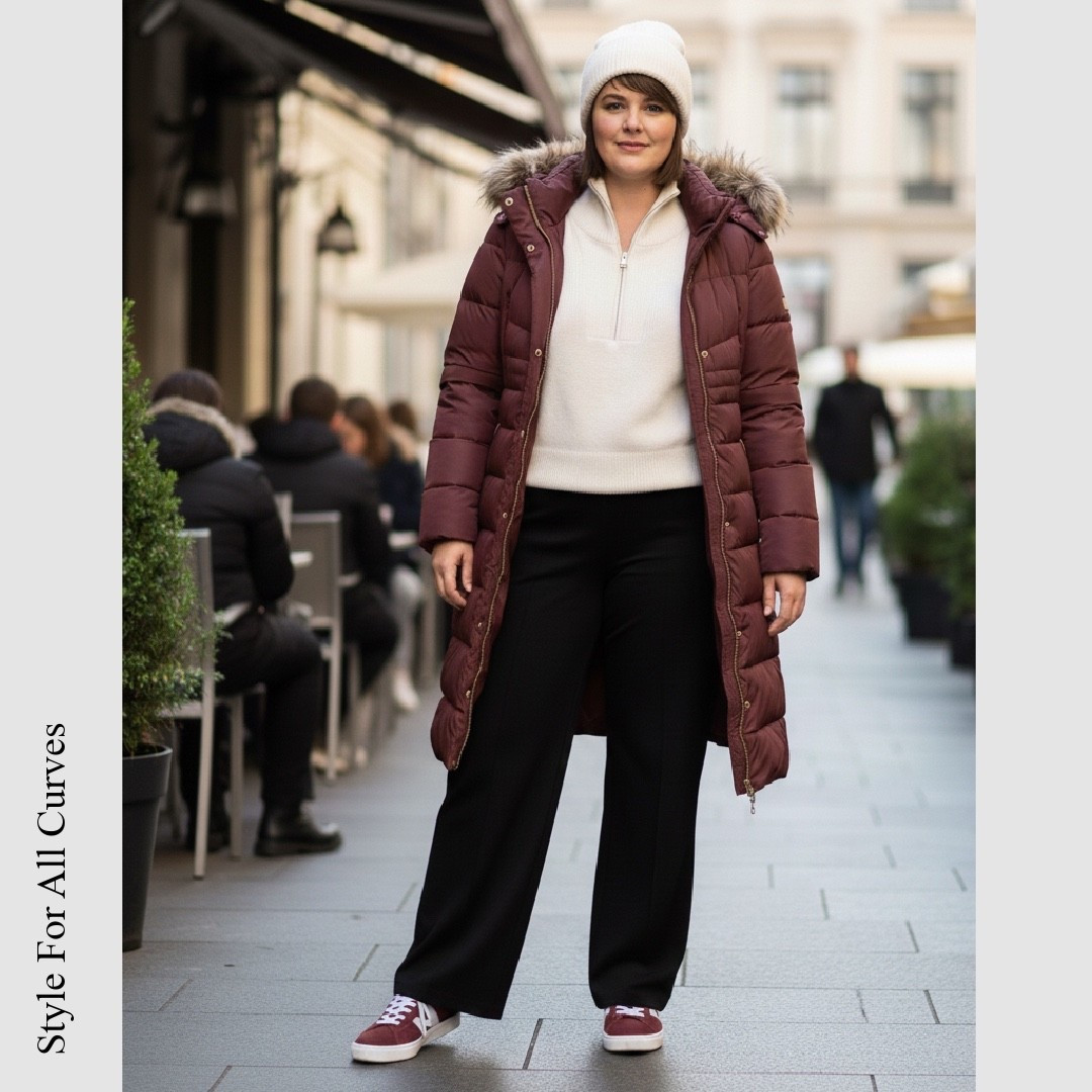 Winter outfit idea for all sizes #winteroutfit #curvy