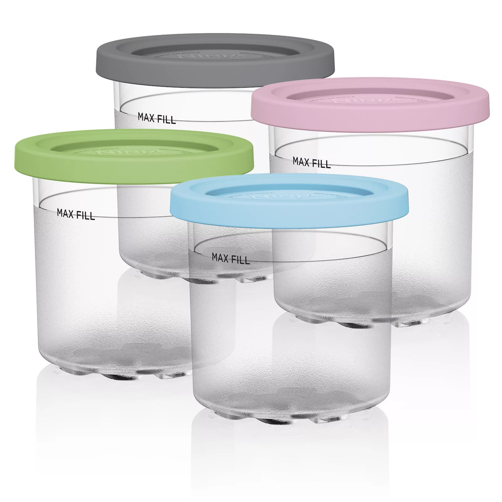 Ninja CREAMi Pints and Colored Lids - 4 Pack, Compatible with NC300 Series, Multicolor | Kohl's