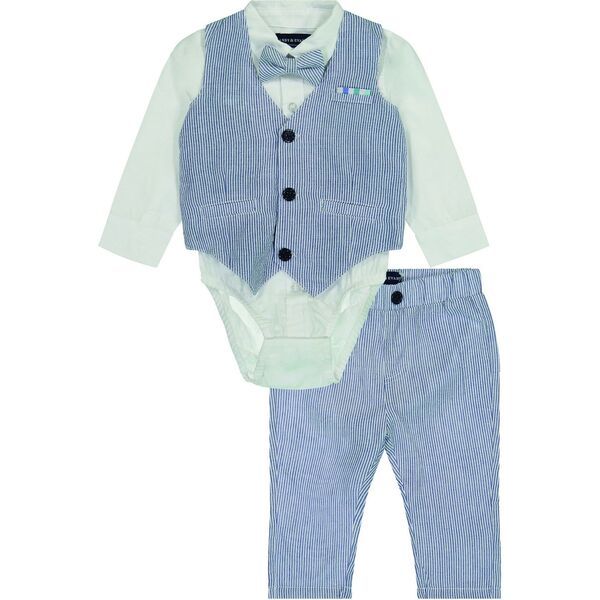 Baby Vest Suit Set, Seersucker | Maisonette