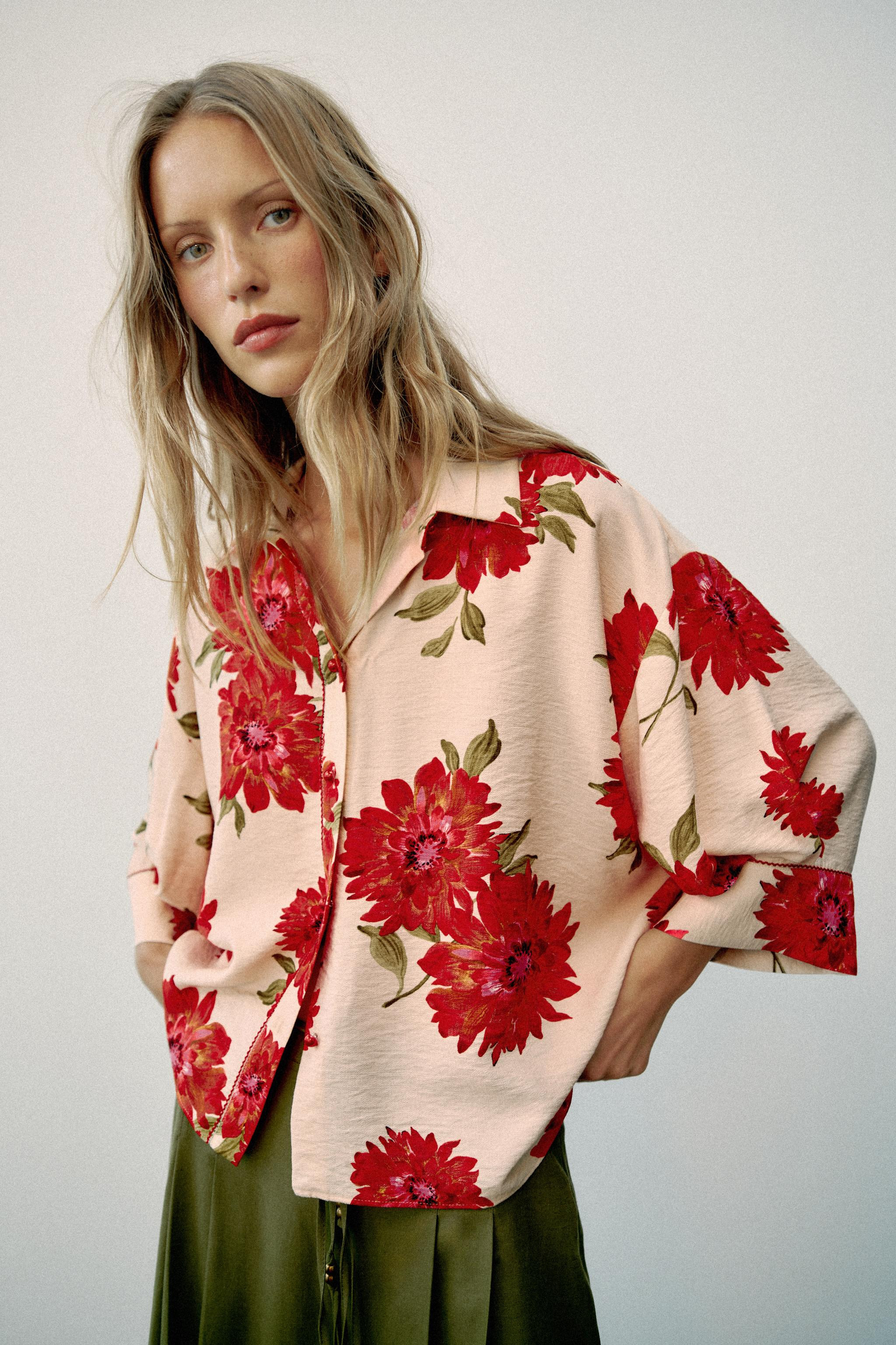 FLORAL PRINT SHIRT | Zara US