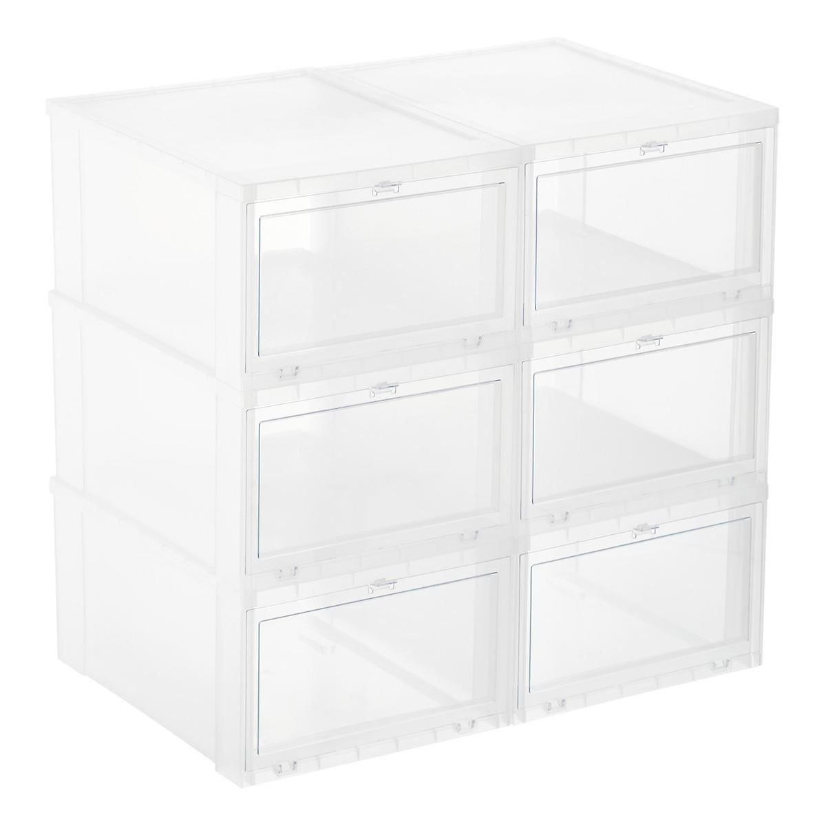 Large Drop-Front Shoe Box Case of 6 | The Container Store