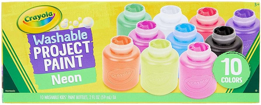 10-color Neon Washable Kids Paint (Set of 10) | Amazon (US)