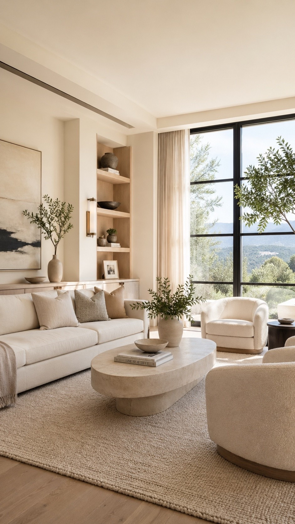Soft neutral living room with sculptural furniture, natural textures, and a calm elevated feel.

#livingroomdesign #neutralinterior #modernlivingroom #interiordesign #homedecor #softminimalism #warmminimalism #livingroominspo #neutralhome #sculpturaldecor #cozyhome #modernhome #interiorinspo #homeinspiration #pinteresthome #ltkhome #calmhome #elevatedinteriors #contemporaryliving #simpleliving
