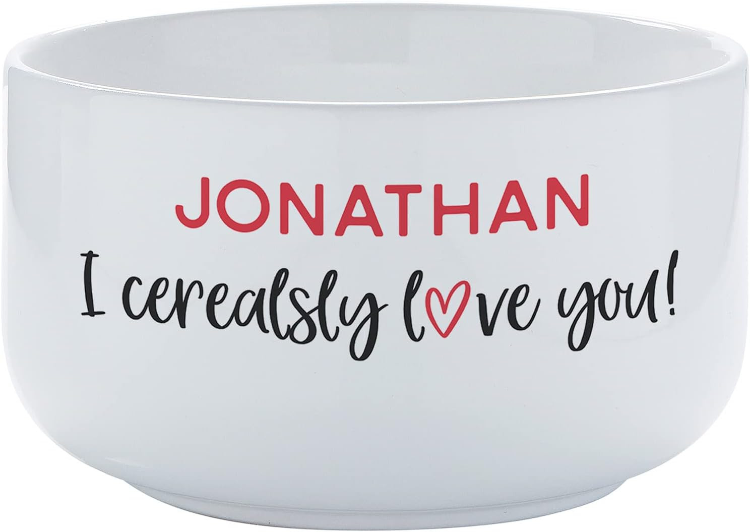 Personalization Universe Personalized 'I Cerealsly Love You' 14 oz. Romantic Valentine's Cereal B... | Amazon (US)