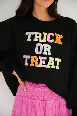 TRICK OR TREAT BLACK PULLOVER | Judith March