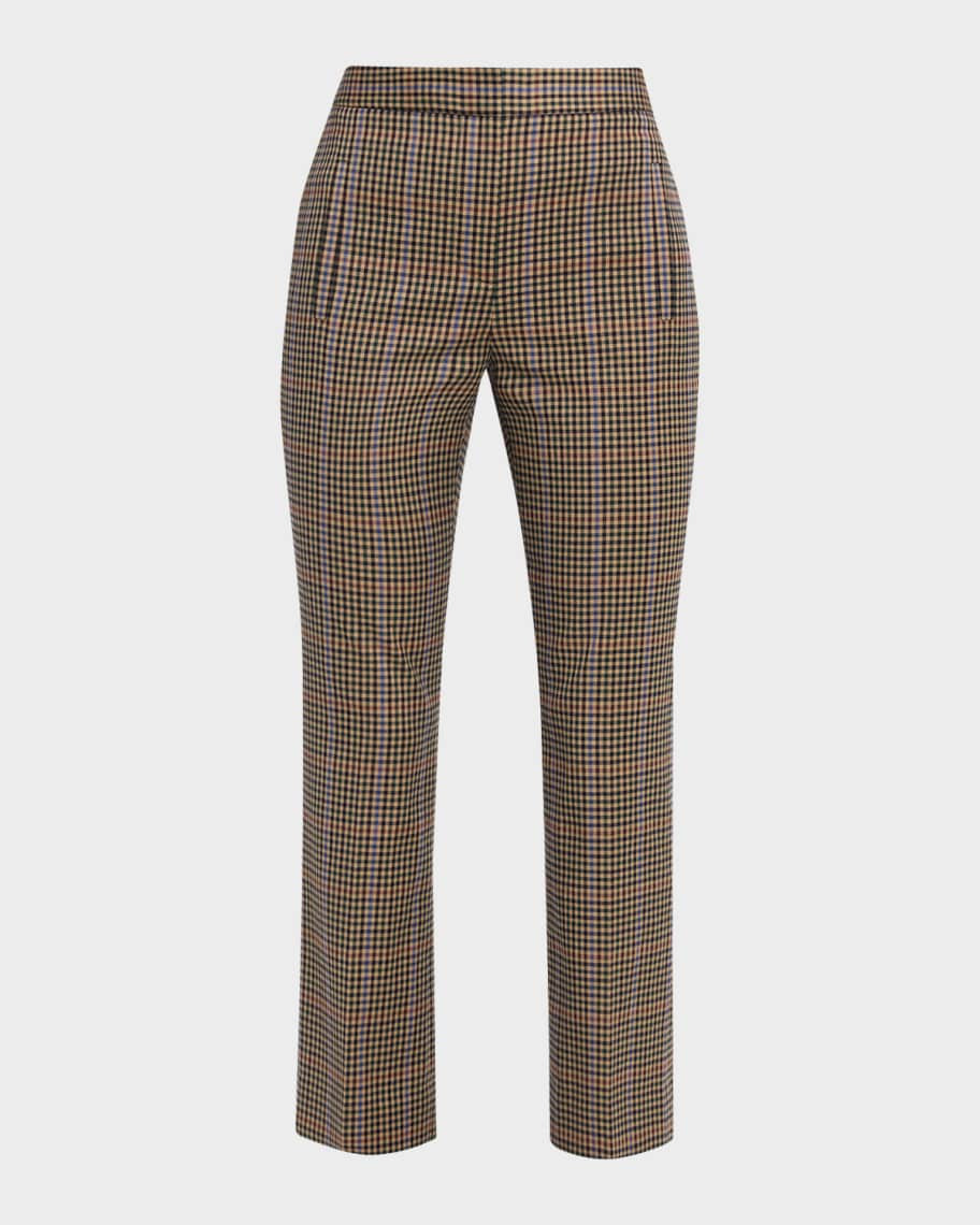 Arte Slim Plaid Pants | Neiman Marcus