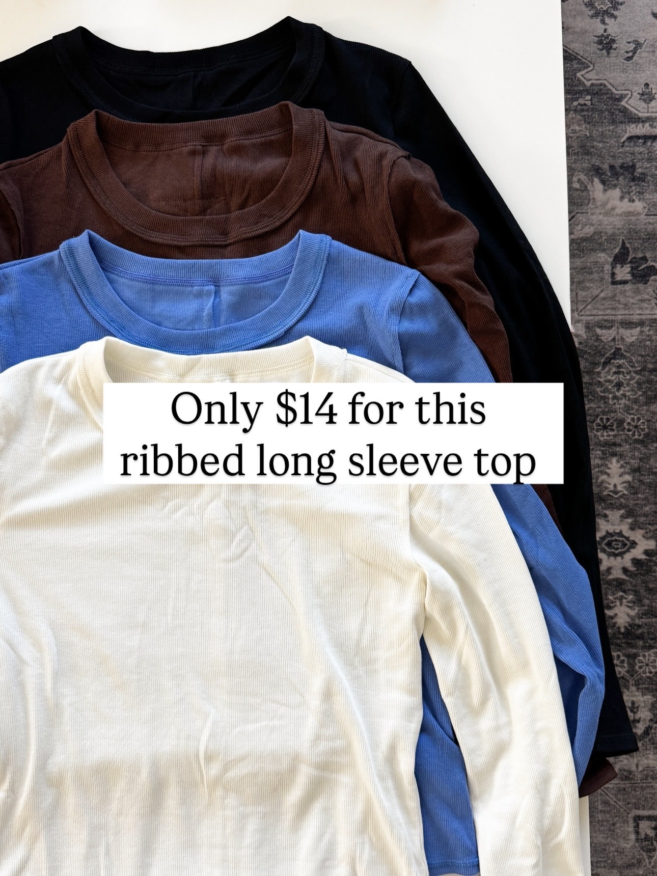 Ribbed long sleeve top 

 

#LTKootd #LTKSeasonal #LTKSaleAlert