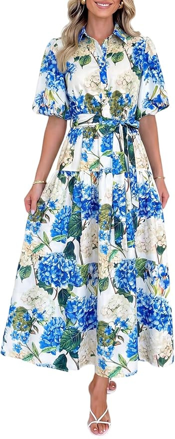 Sissyaki Women's Floral Maxi Dress 2026 Summer Spring Wedding Guest Dress | Amazon (US)