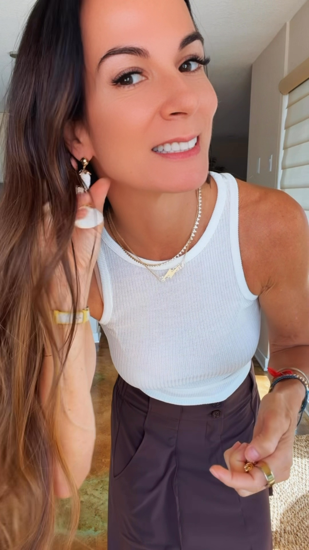 Sometimes the outfit is simple… and that’s exactly why the accessories deserve their moment. 🤍✨

A white tank. Easy draped skirt. Neutral everything.

Then you add a pair of statement earrings… and suddenly the whole look feels intentional.

These shell beauties instantly make even the most basic outfit feel vacation-ready, polished, and just a little more fun. That’s the magic of great accessories—they do all the heavy lifting so your outfit doesn’t have to.

Proof that you don’t need a new wardrobe… sometimes you just need better earrings. 😉🐚

#NicoleColeeStyle #SummerStyle #StatementEarrings #ResortStyle #AccessoryObsessed

#LTKdayinmylife #LTKgrwm #LTKootd