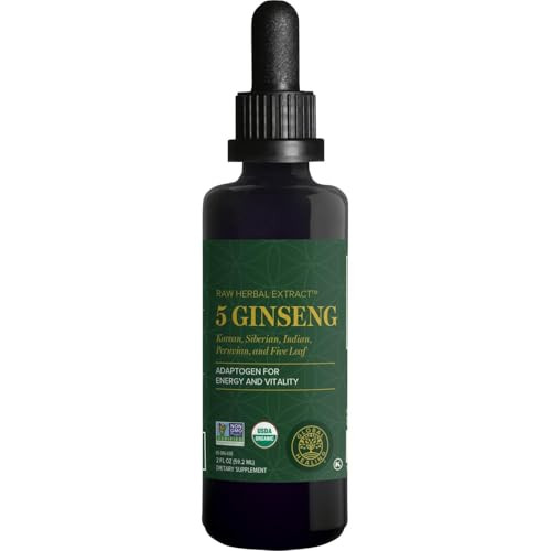 Global Healing Center - Ginseng - Organic Raw Herbal Extract - Liquid Panax Supplement Drop Promo... | Amazon (US)