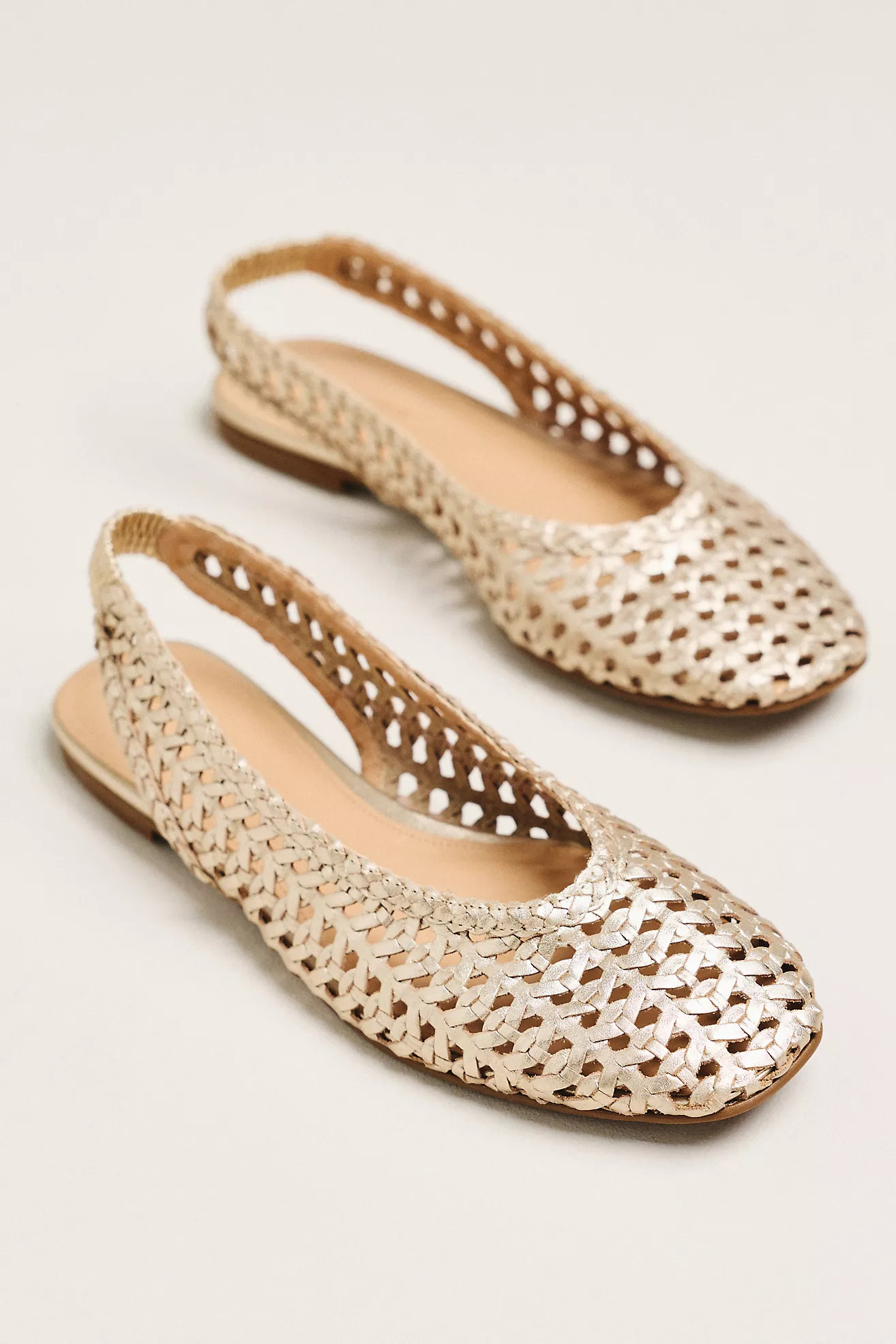 By Anthropologie Slingback Woven Flats | Anthropologie (US)