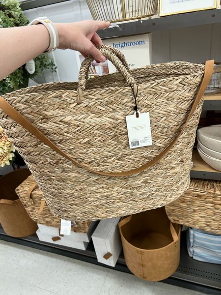 Gorgeous straw basket at Target, reminds me of the French market baskets 😍💕

#LTKFindsUnder50 #LTKGiftGuide