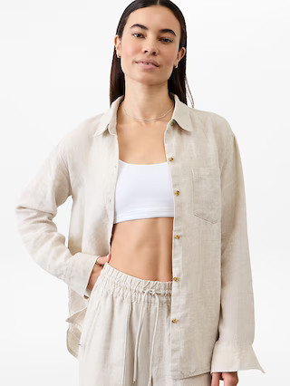 Retreat Linen Top | Athleta | Athleta