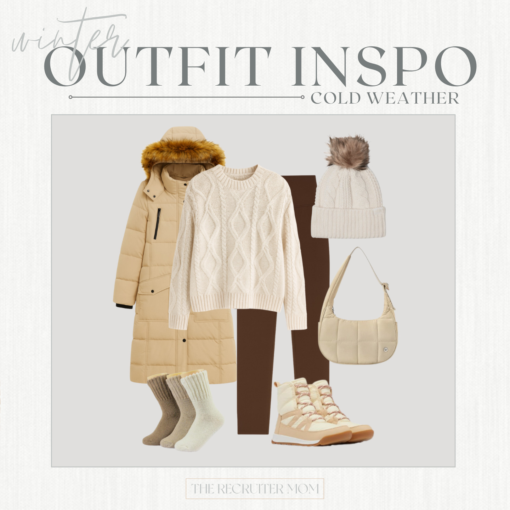 Cold Weather Cable Knit Full Length Hooded Puffer Coat #winteroutfit #coldweatherlook #cozyoutfit 

 

#LTKSeasonal #LTKOver40 #LTKMidsize