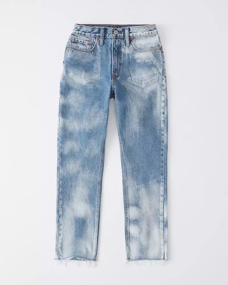 Acid Wash High Rise Mom Jeans | Abercrombie & Fitch US & UK