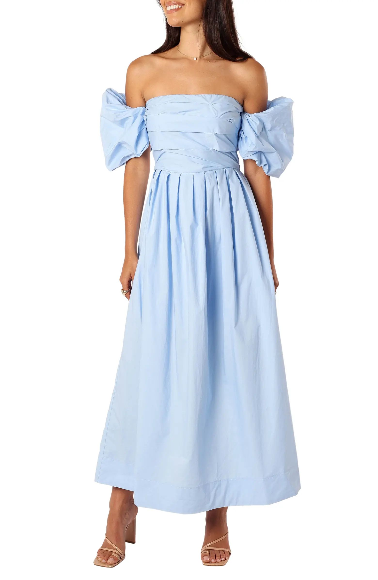 Solana Off the Shoulder Cotton Maxi Dress | Nordstrom