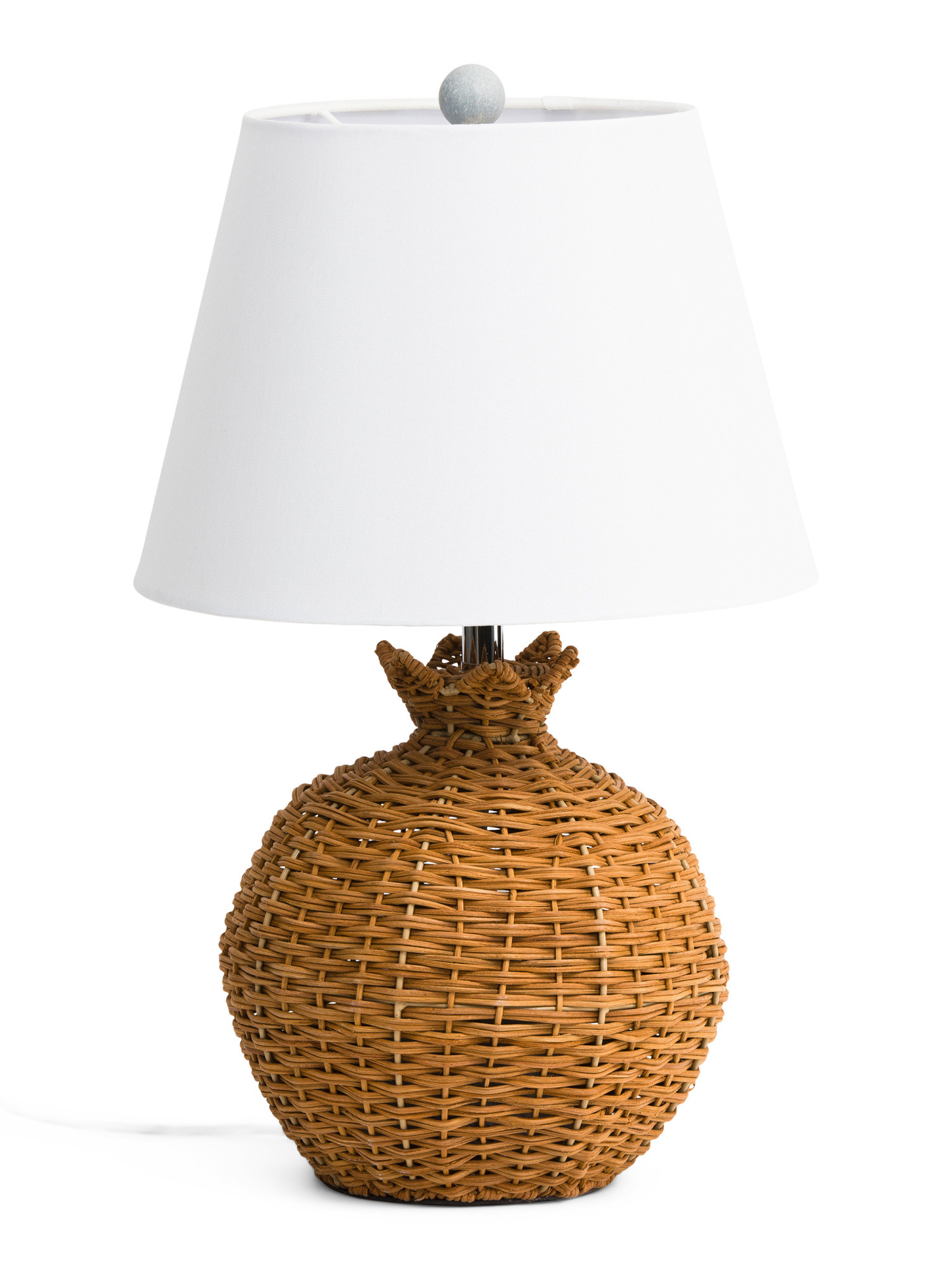 10x20 Rattan Table Lamp With Scalloping | TJ Maxx