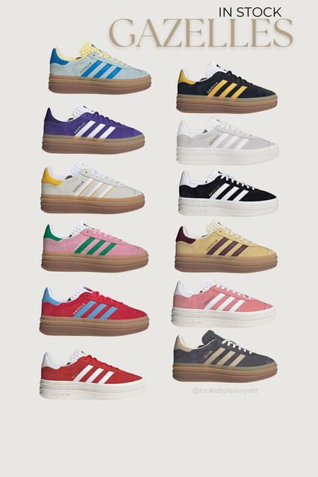 Adidas gazelles in stock across nearly all sizes! 