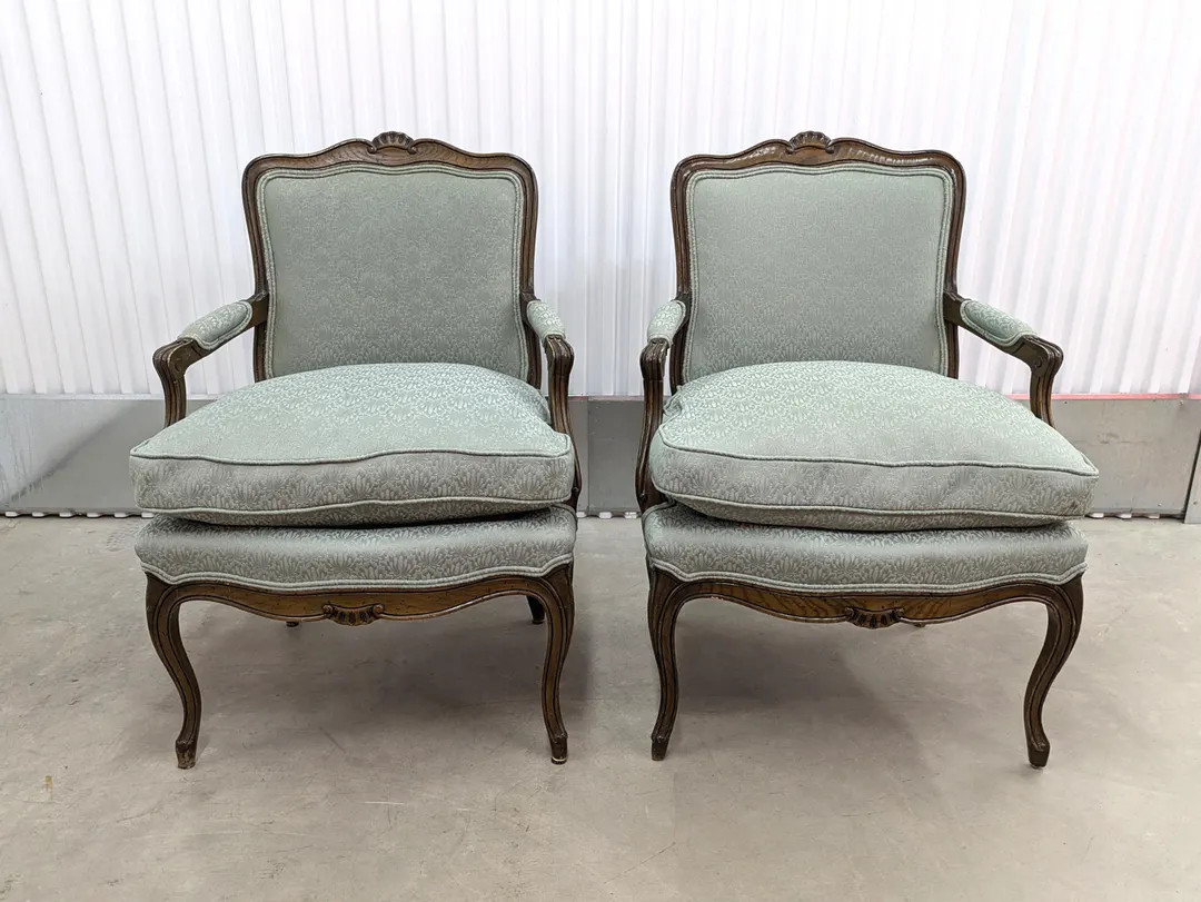 1980s French Country Fauteuils Arm Chairs - Etsy | Etsy (US)