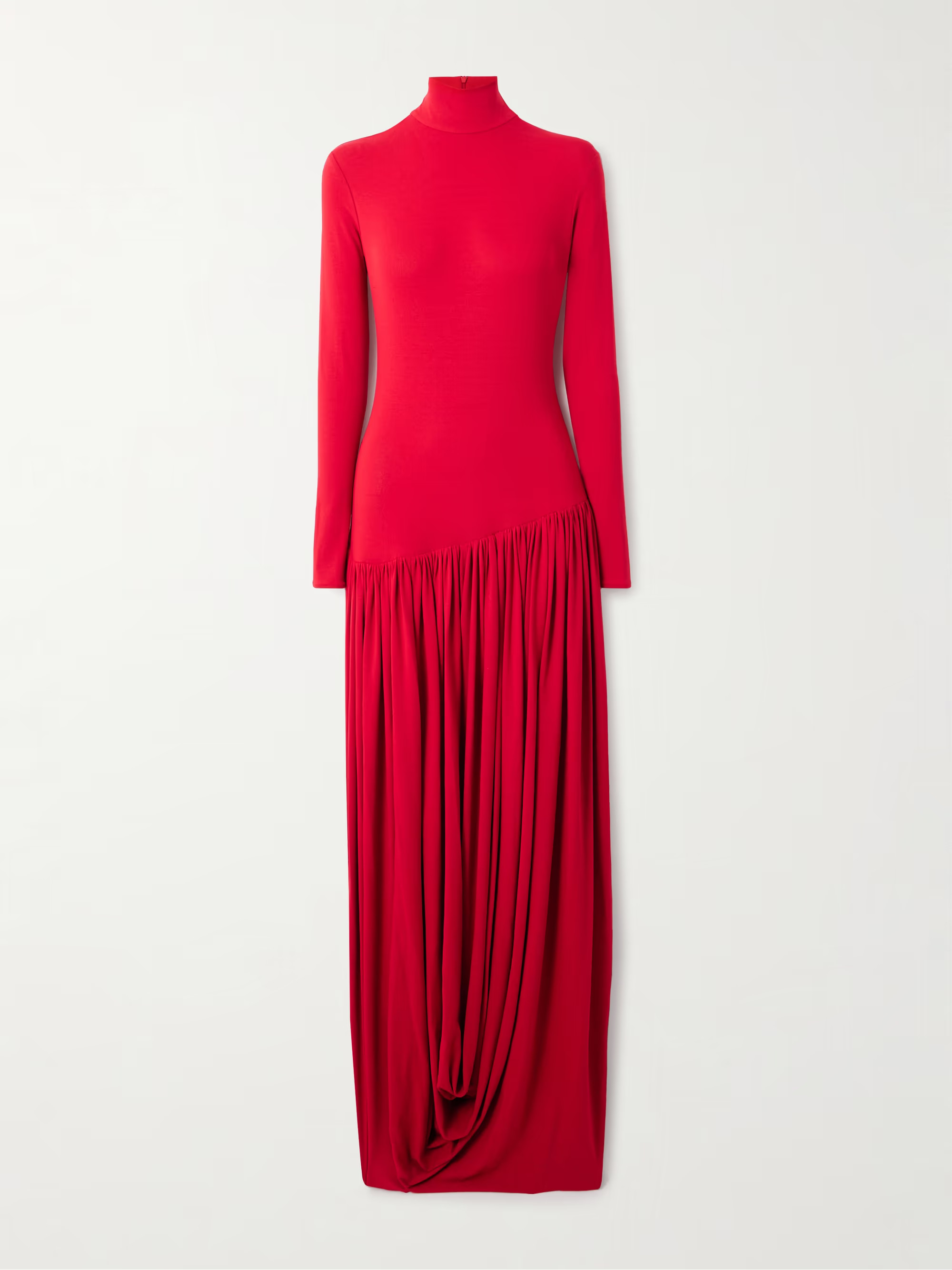 Pleated stretch-crepe midi dress | NET-A-PORTER (UK & EU)