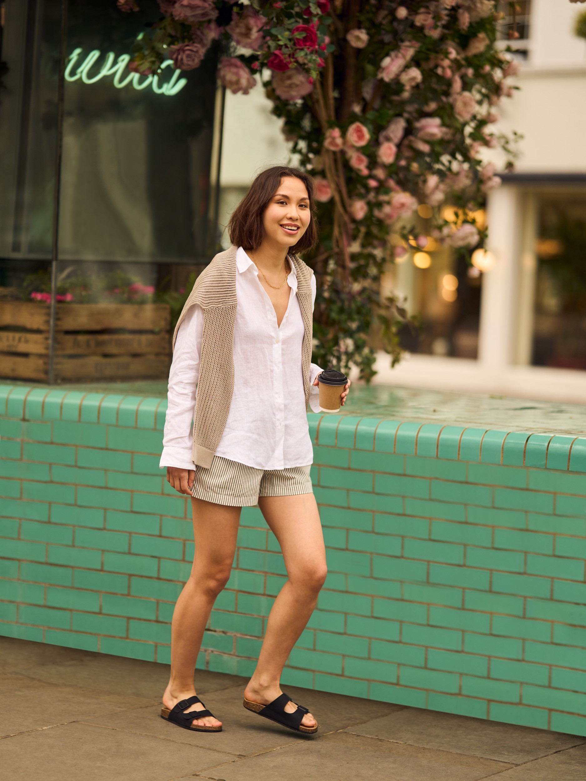 COTTON STRIPED EASY SHORTS (SHORT) | UNIQLO (UK)