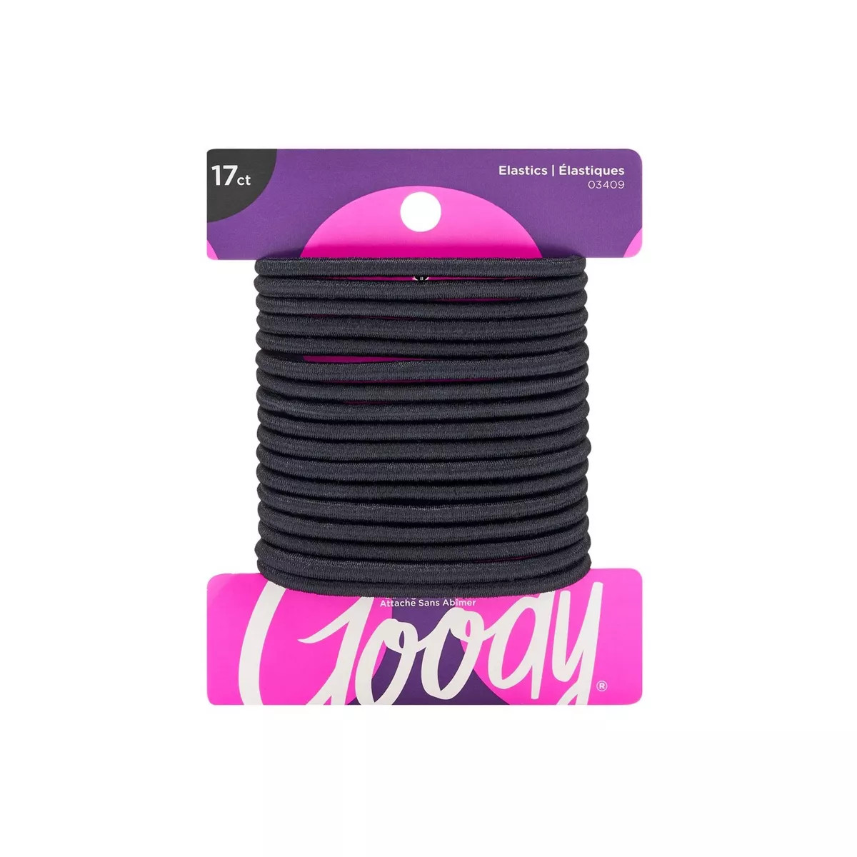 Goody Ouchless Elastic Hair Ties - Black - 4mm - 17ct | Target