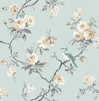 Chinoiserie Blue Floral Wallpaper | Nordstrom Rack