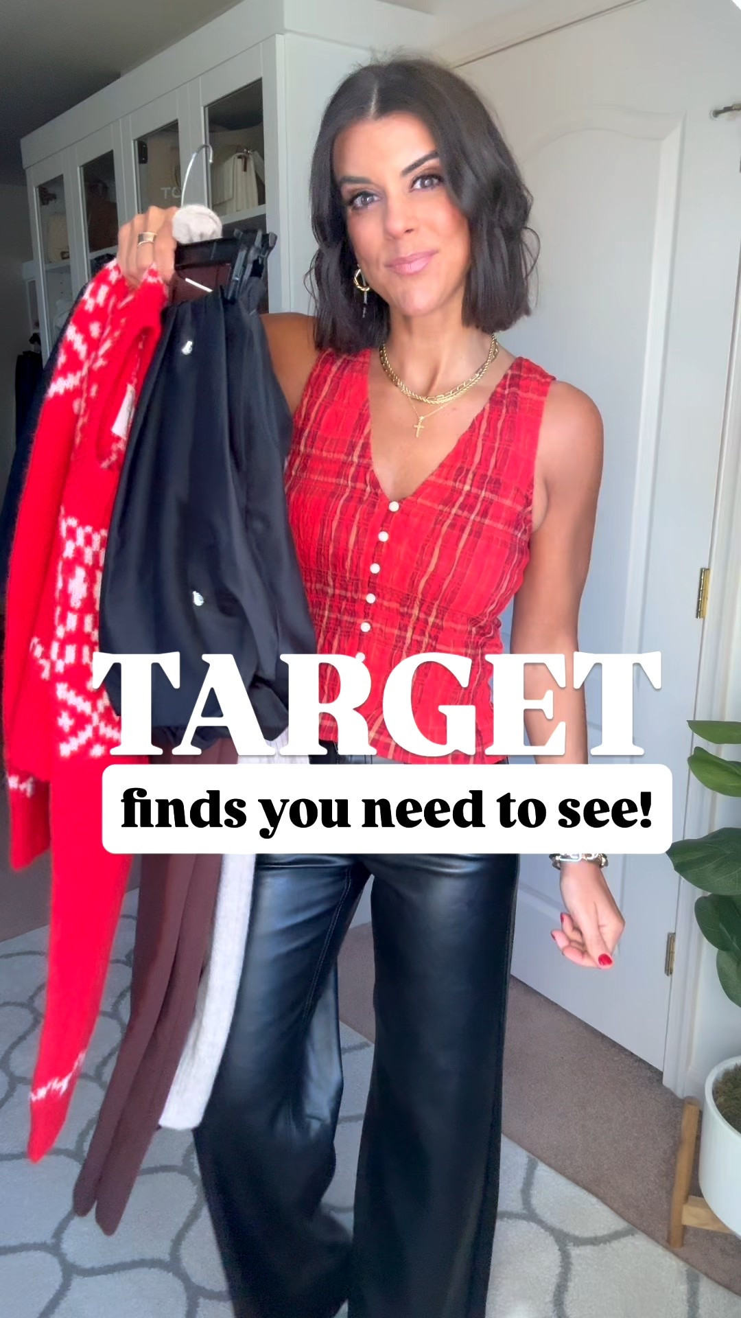Target finds! 
Size small in all
Tops, sized up one in faux leather pants
Size 2 regular length in jeans (size down if in between)
Size small in skirt and lace top. I’m 5’5 for reference 


#LTKFindsUnder100 #LTKSeasonal #LTKHoliday