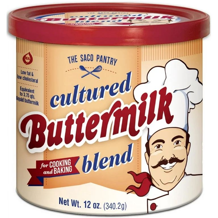 The Saco Pantry Cultured Buttermilk Blend Powder, 12 oz Tub, Gluten-Free, Treen Nut Free and Pean... | Walmart (US)