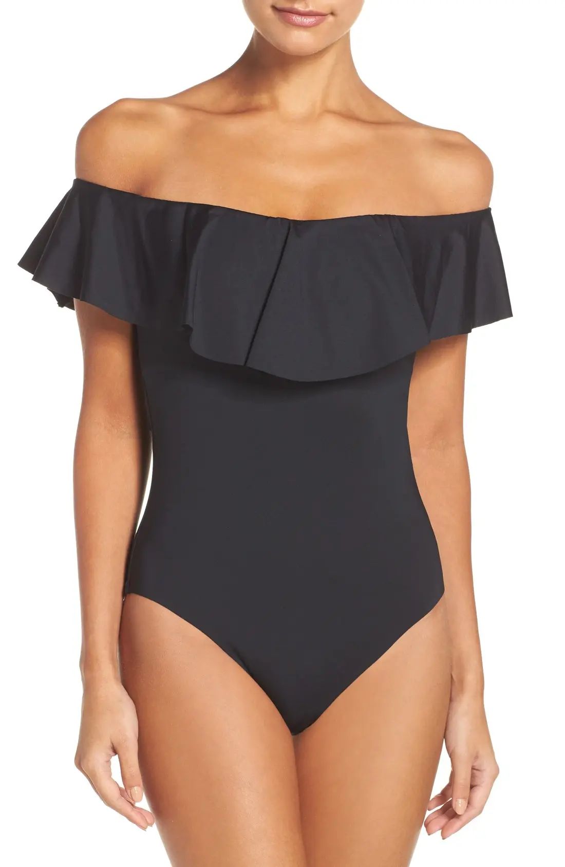 Off the Shoulder One-Piece Swimsuit | Nordstrom