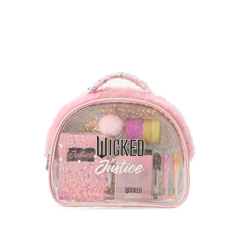 Justice x Wicked Girls 11-Piece Stationary Set, Pink | Walmart (US)
