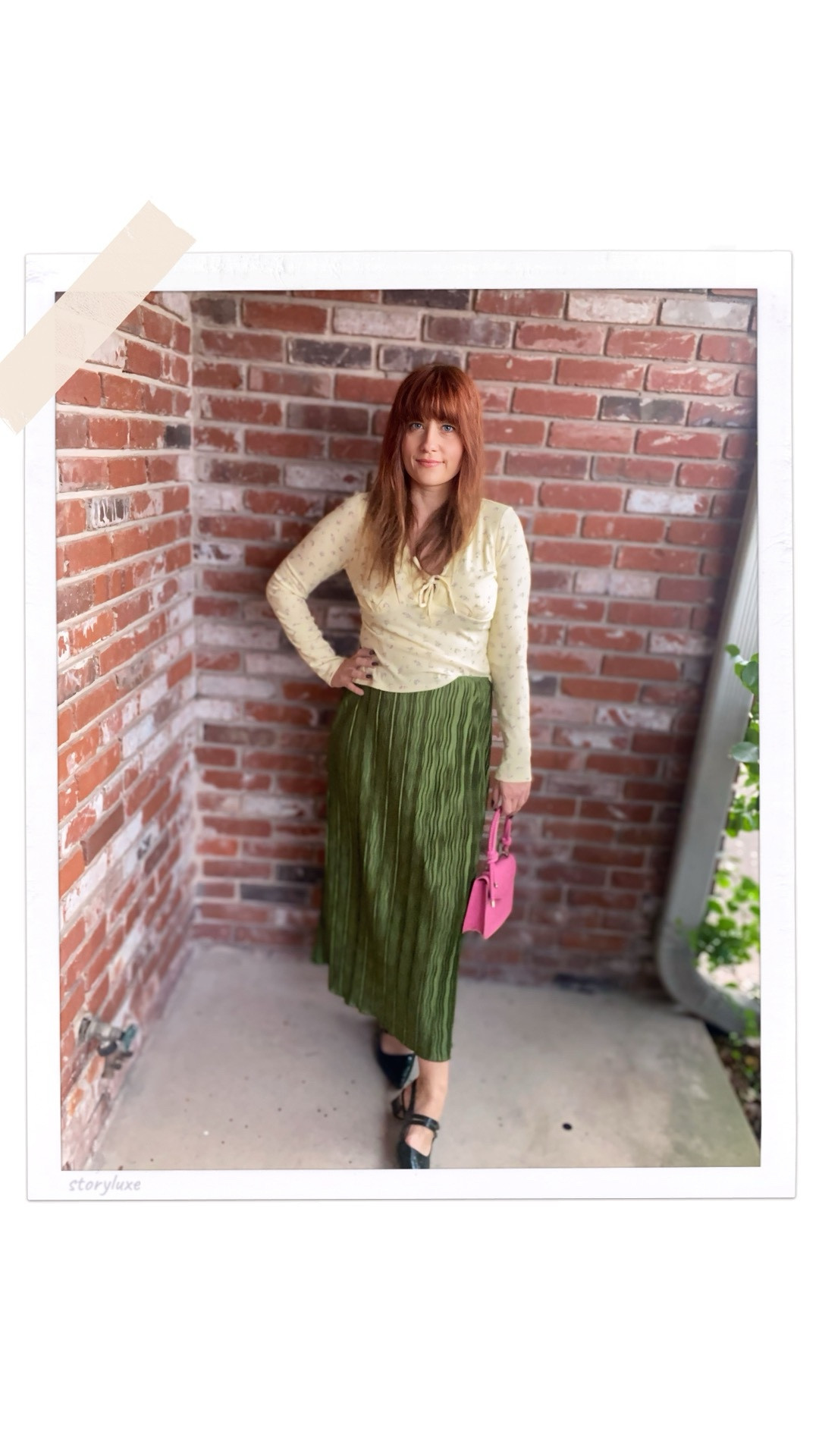 Early spring look 🌸

I’m wearing a yellow floral
top, a green Plissee skirt and a pop of pink - a bag

#walmart #shein 

#LTKootd