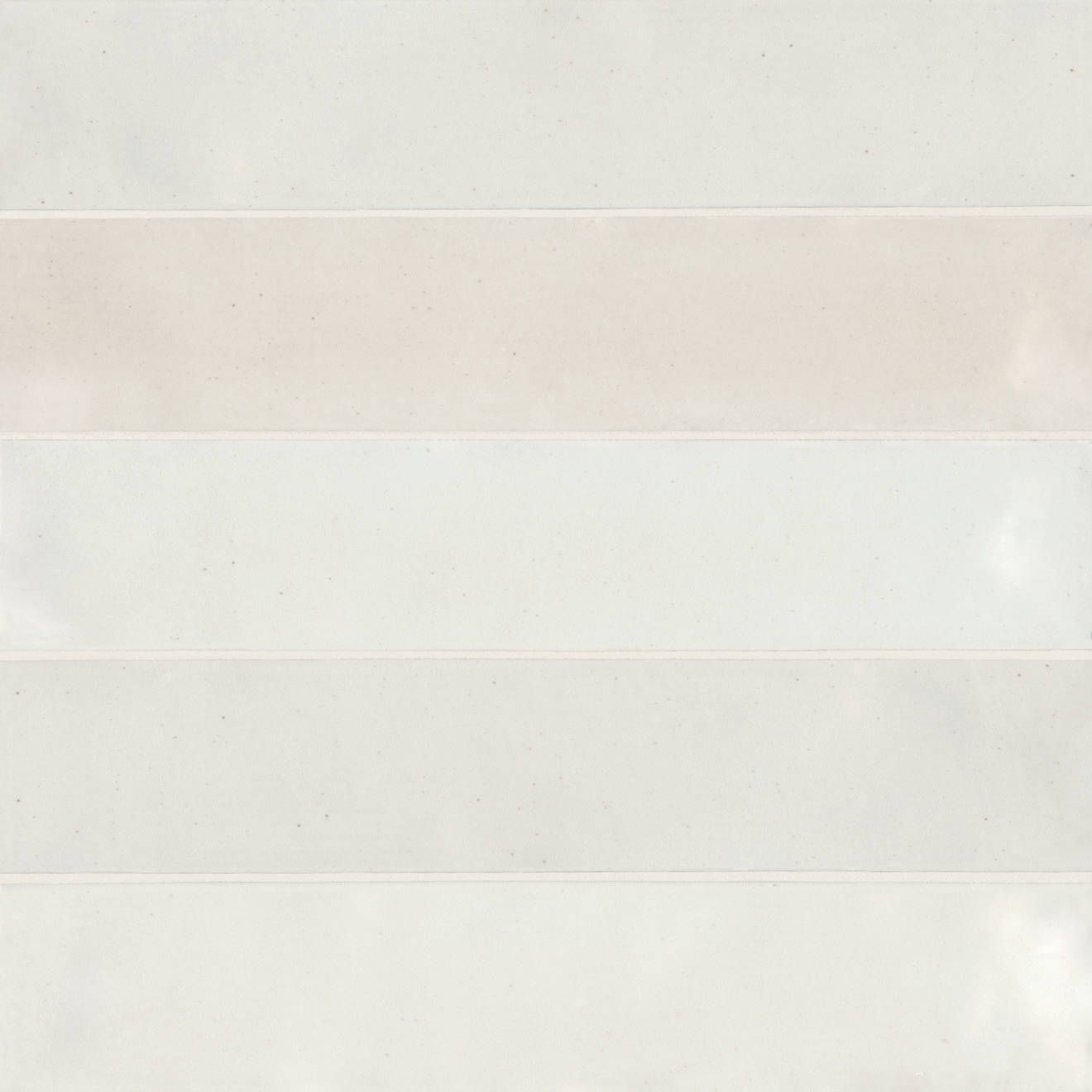 Celine 2.5" x 12" Glossy Porcelain Floor & Wall Tile in White | Bedrosians Tile and Stone