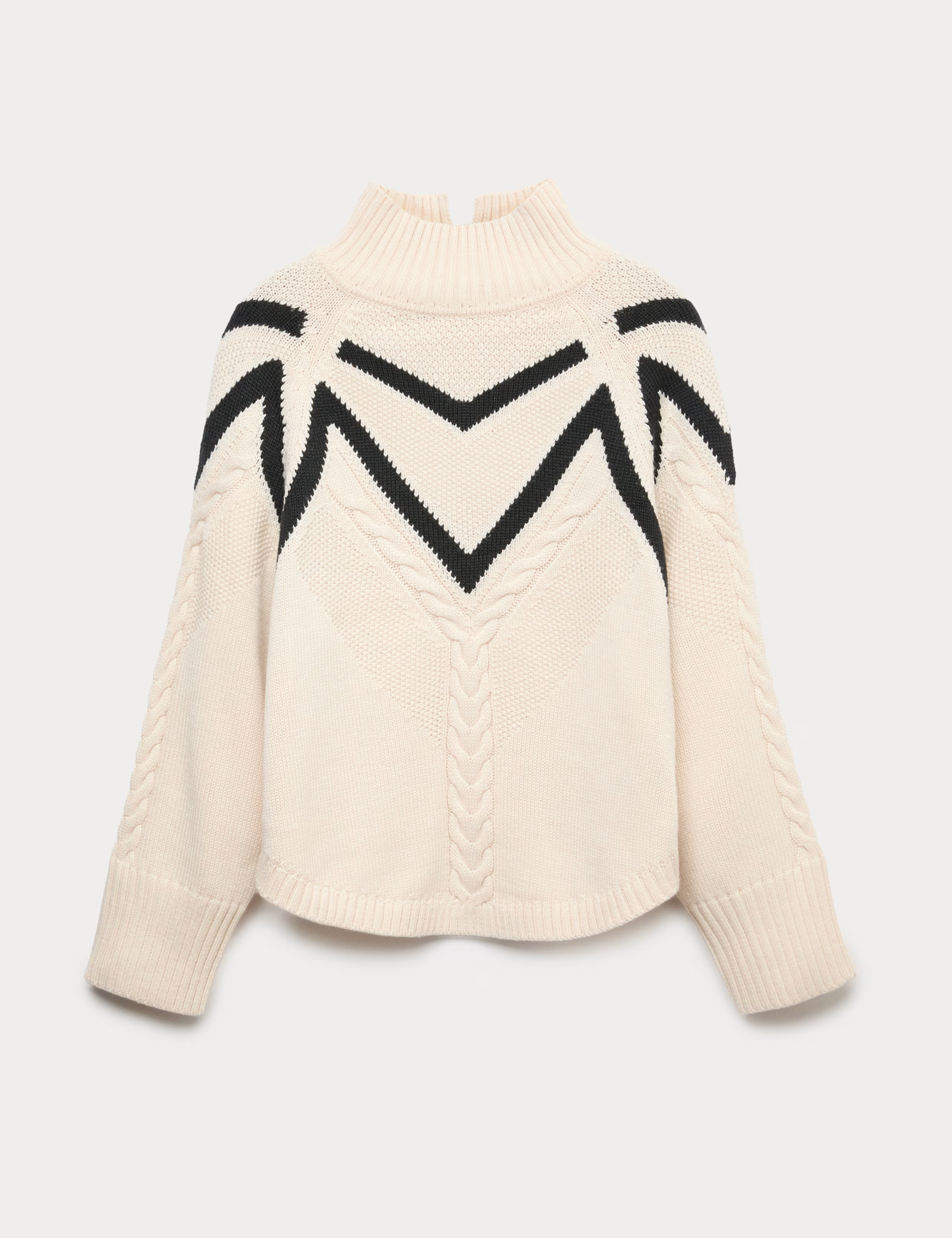 Textured Funnel Neck Jumper With Wool | Marks & Spencer (UK)