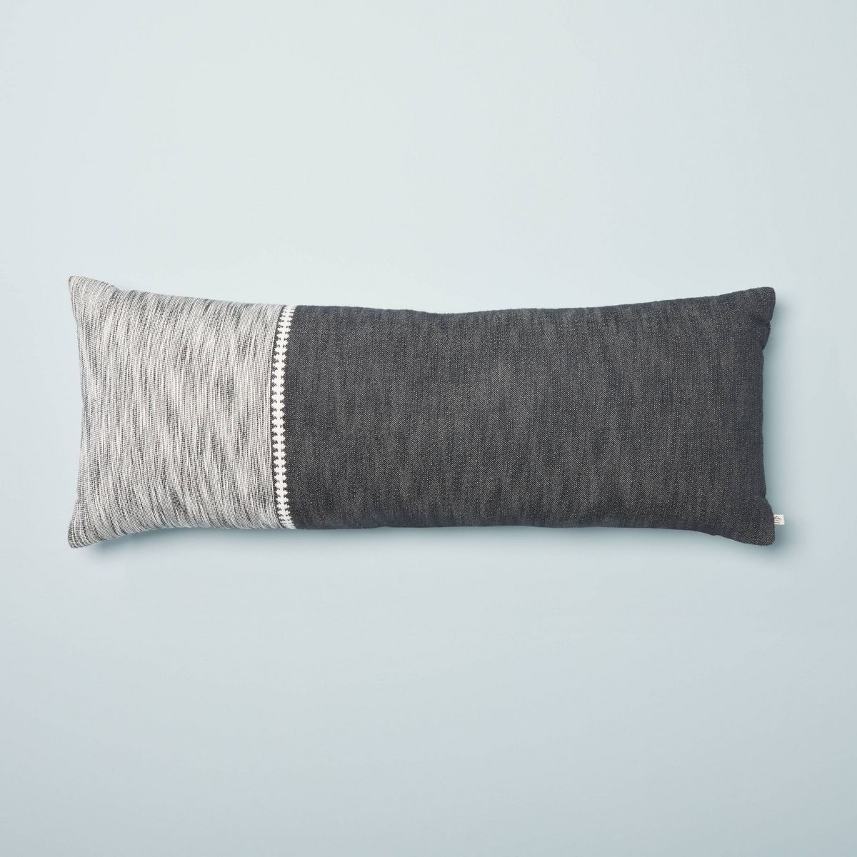 16"x42" Diamond Stripe Color Block Lumbar Bed Pillow - Hearth & Hand™ with Magnolia | Target