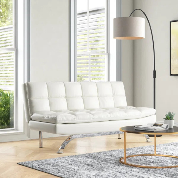 Warriner 70.5'' Vegan Leather Sleeper Sofa | Wayfair North America