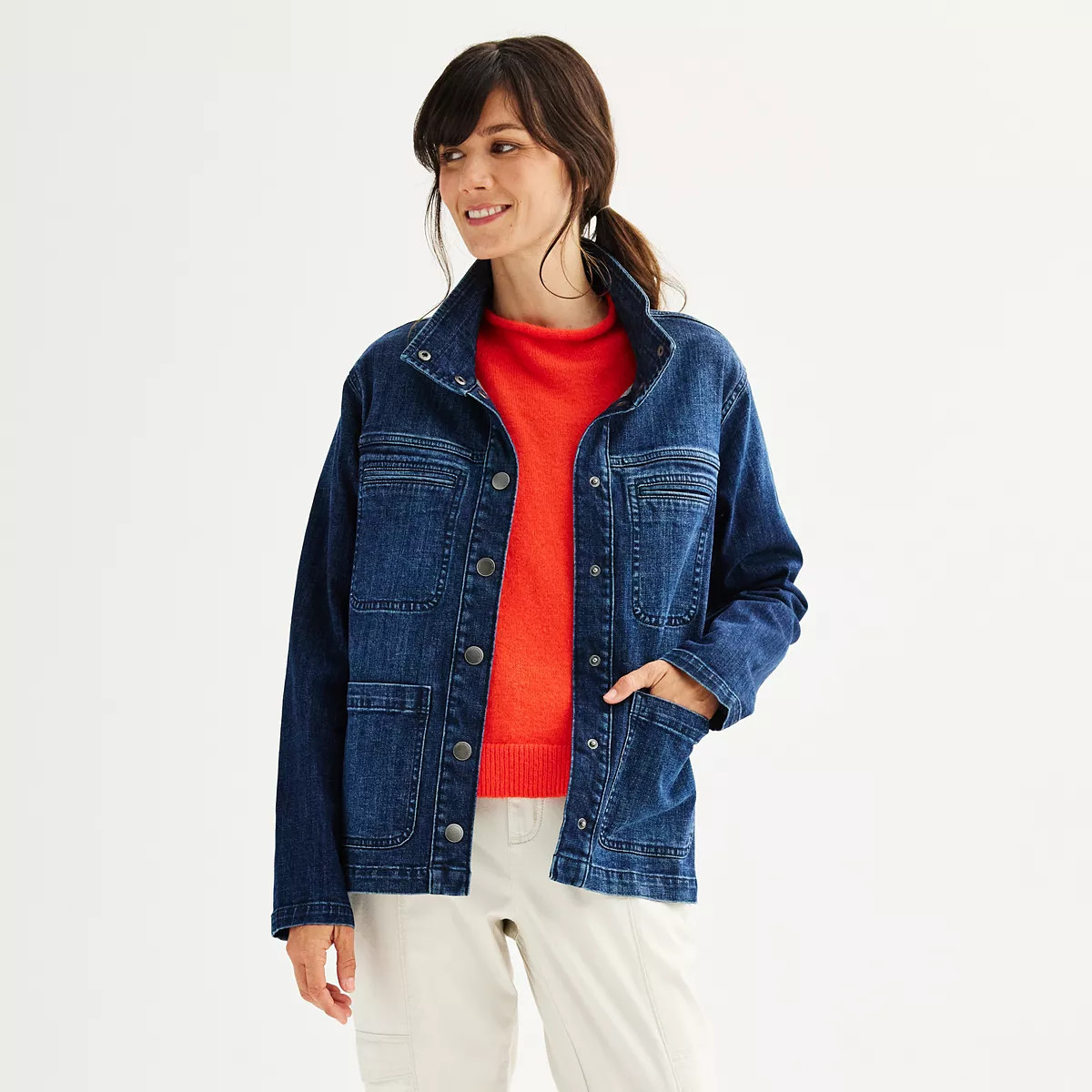 Women's Sonoma Goods For Life® Denim Barn Jacket | Kohl's