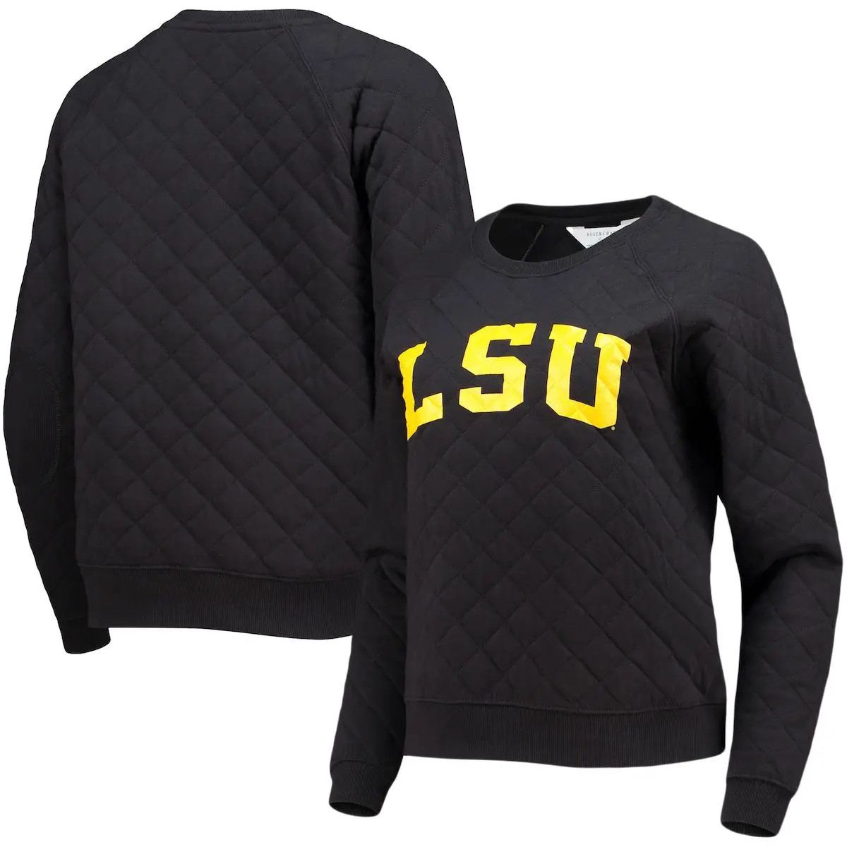 BOXERCRAFT Women's Black LSU Tigers Quilted Raglan Pullover Sweatshirt at Nordstrom, Size Small | Nordstrom