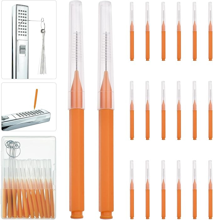 Shower Head Cleaning Brush Tools, Gentle Clean Free Harm to Nozzles Multi-Size Picks to Tackle St... | Amazon (US)