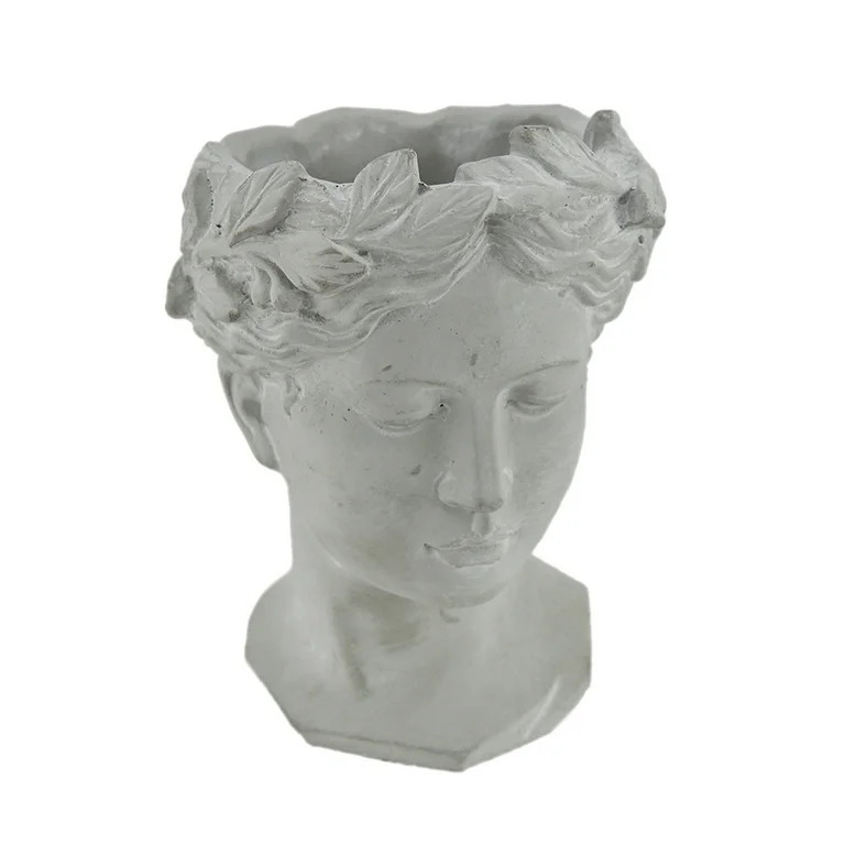 A&B Home Visage Medium Cement Vase-Color:Whitewash,Style:Classic Vintage | Walmart (US)