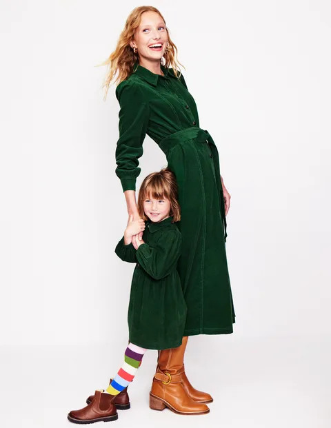 Aubrey Cord Midi Shirt Dress | Boden (US)