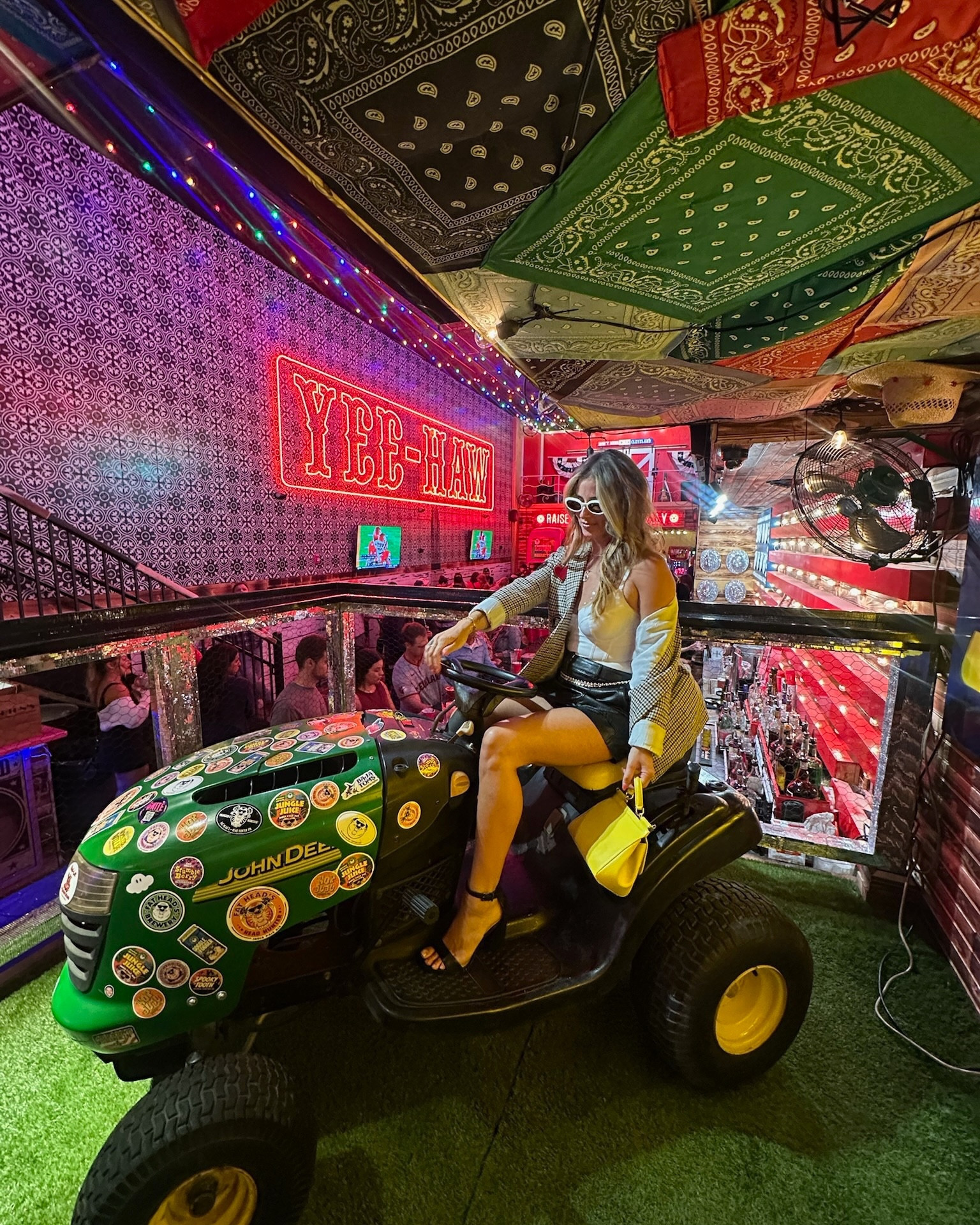 A night out at Dolly Parton's new bar, Jolene's @jolenescle , is a night well spent! 🤠

Between the sparkling disco ball, classic country tunes, and cowgirl-glam decor, this spot knows how to serve vibes with your whiskey.

Come for the chaos, stay for the good times! ✨

Who's hopping on the next mechanical bull? Tag your besties!

#SaucedBySunday #JolenesHonkyTonk #CLEeats #GirlsNightOut #ClevelandEats #CLEfoodie #WeekendEats #CountryMusic #DollyParton