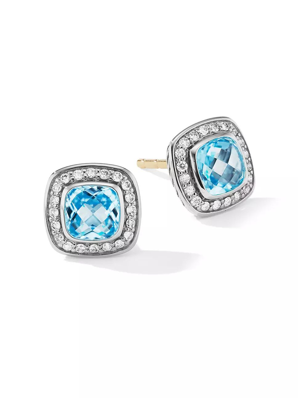 Petite Albion Stud Earrings With Gemstone & Pavé Diamonds | Saks Fifth Avenue
