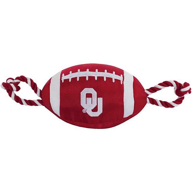 Pets First University of Oklahoma Nylon Football Rope Toy | Academy | Academy Sports + Outdoors