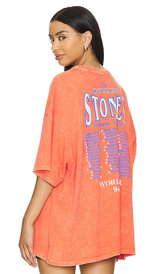 Rolling Stones World Tour 94-95 in Tiger Lily Acid Wash | Revolve Clothing (Global)