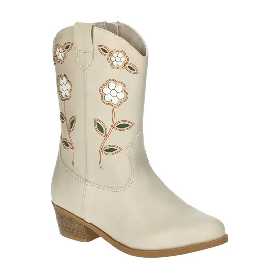 Wonder Nation Little and Big Girls Floral Western Cowgirl Boots - Walmart.com | Walmart (US)