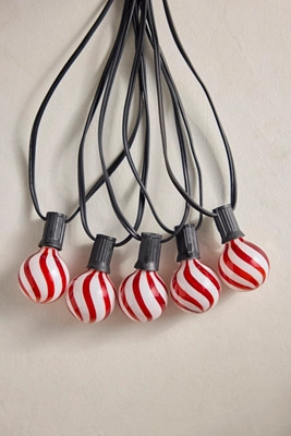 Stargazer Garden Lights, Set of 10 Bulbs, Candy Cane | Anthropologie (US)